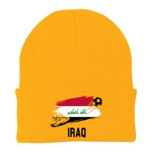 Iraq National Football Soccer Team Flag Knit Cap Winter Beanie