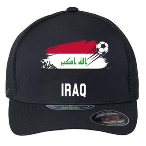 Iraq National Football Soccer Team Flag Flexfit Unipanel Trucker Cap