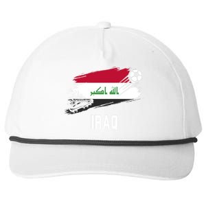 Iraq National Football Soccer Team Flag Snapback Five-Panel Rope Hat