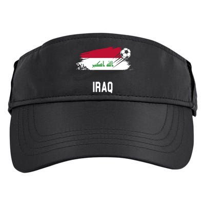 Iraq National Football Soccer Team Flag Adult Drive Performance Visor