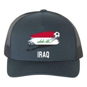 Iraq National Football Soccer Team Flag Yupoong Adult 5-Panel Trucker Hat