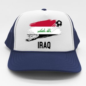 Iraq National Football Soccer Team Flag Trucker Hat