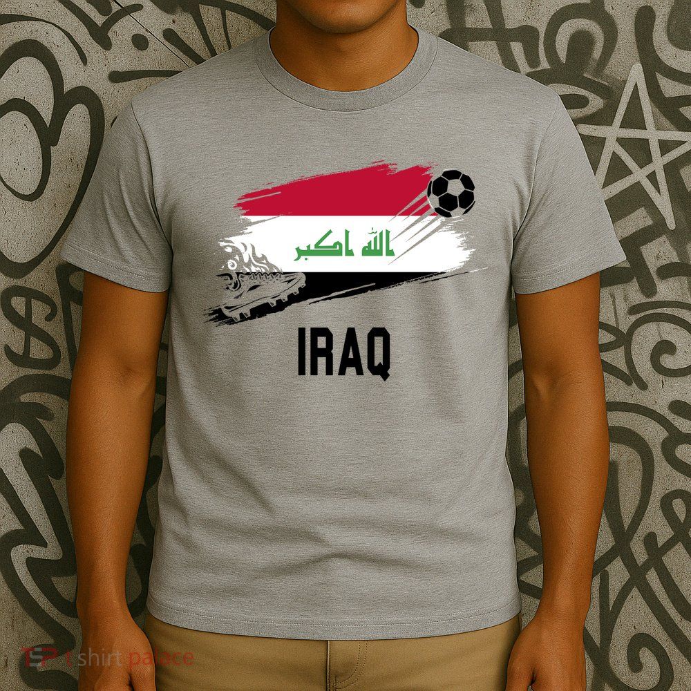 Iraq National Football Soccer Team Flag T-Shirt