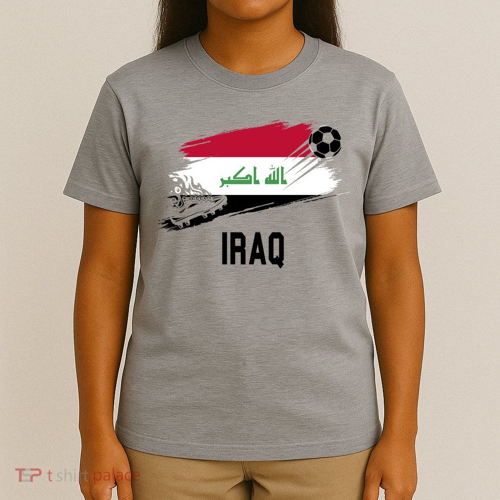 Iraq National Football Soccer Team Flag T-Shirt