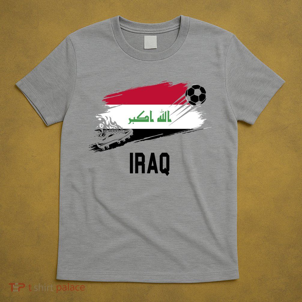Iraq National Football Soccer Team Flag T-Shirt