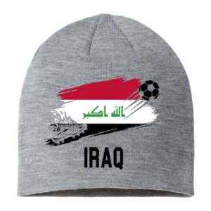 Iraq National Football Soccer Team Flag Sustainable Beanie