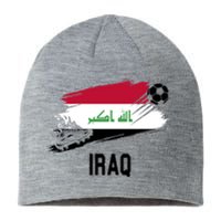 Iraq National Football Soccer Team Flag Sustainable Beanie