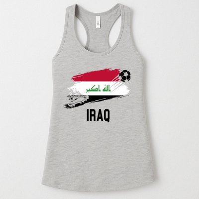 Iraq National Football Soccer Team Flag Womens Tank Top