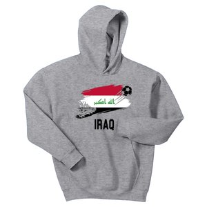 Iraq National Football Soccer Team Flag Kids Hoodie