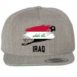 Iraq National Football Soccer Team Flag Wool Snapback Cap