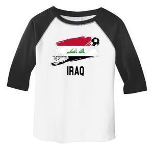 Iraq National Football Soccer Team Flag Toddler Fine Jersey T-Shirt