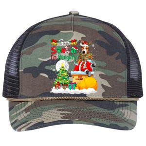 IM Naughty Funny Joke Xmas Santa Reindeer Pit Bull Owner Funny Gift Retro Rope Trucker Hat Cap