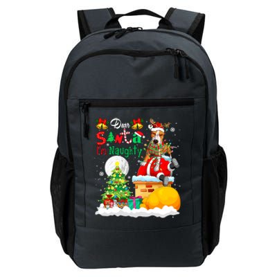 IM Naughty Funny Joke Xmas Santa Reindeer Pit Bull Owner Funny Gift Daily Commute Backpack