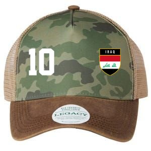 Iraq Nation Football Soccer 10 Jersey Legacy Tie Dye Trucker Hat