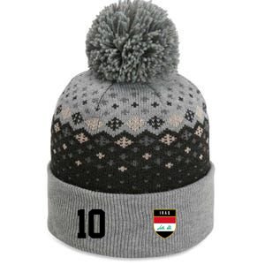 Iraq Nation Football Soccer 10 Jersey The Baniff Cuffed Pom Beanie