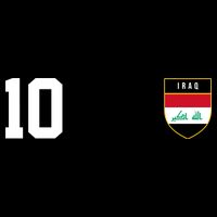 Iraq Nation Football Soccer 10 Jersey Backpack