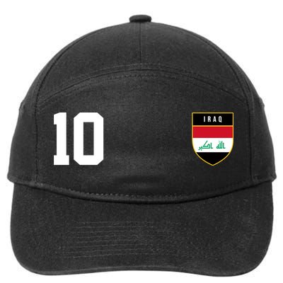 Iraq Nation Football Soccer 10 Jersey 7-Panel Snapback Hat