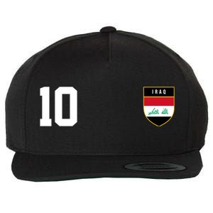 Iraq Nation Football Soccer 10 Jersey Wool Snapback Cap