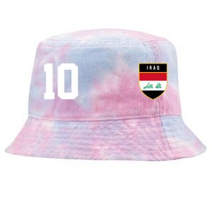 Iraq Nation Football Soccer 10 Jersey Tie-Dyed Bucket Hat