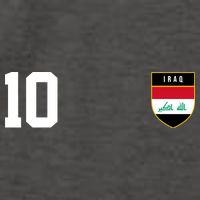 Iraq Nation Football Soccer 10 Jersey Vector Backpack