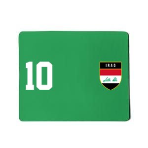 Iraq Nation Football Soccer 10 Jersey Mousepad