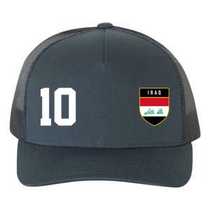 Iraq Nation Football Soccer 10 Jersey Yupoong Adult 5-Panel Trucker Hat