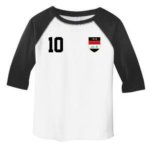 Iraq Nation Football Soccer 10 Jersey Toddler Fine Jersey T-Shirt