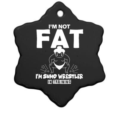 IM Not Fat Ceramic Star Ornament