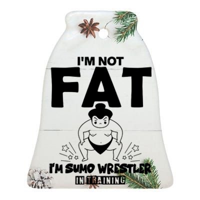 IM Not Fat Ceramic Bell Ornament