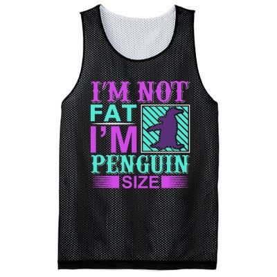 I'm Not Fat I'm Penguin Size Mesh Reversible Basketball Jersey Tank