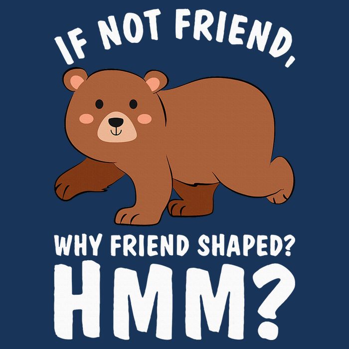 If Not Friend Why Friend Shaped Funny Bear Infant Baby Jersey Bodysuit