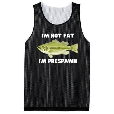 IM Not Fat IM Prespawn Bass Fishing Funny Graphic Mesh Reversible Basketball Jersey Tank