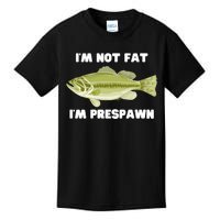 IM Not Fat IM Prespawn Bass Fishing Funny Graphic Kids T-Shirt