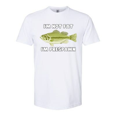 IM Not Fat IM Prespawn Bass Fishing Funny Graphic Softstyle CVC T-Shirt