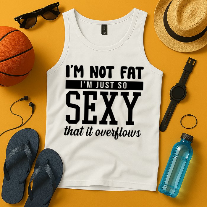 I'm Not Fat I'm Just So Sexy That It Overflows Funny Tank Top