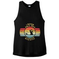 I Never Fall Off I Dismount With Style One Wheel Owner Float Ladies PosiCharge Tri-Blend Wicking Tank