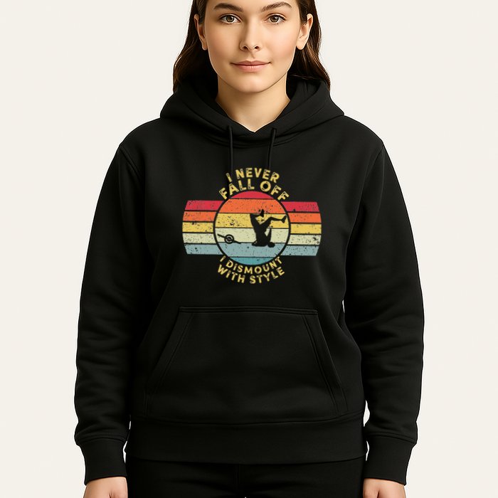 I Never Fall Off I Dismount With Style One Wheel Owner Float Hoodie