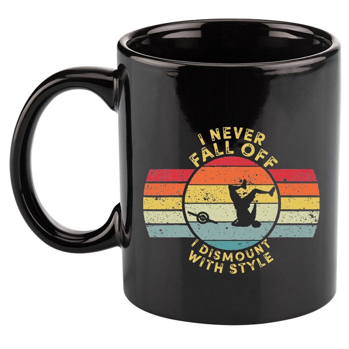 I Never Fall Off I Dismount With Style One Wheel Owner Float 11oz C Handle Ceramic Mug