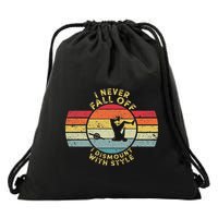 I Never Fall Off I Dismount With Style One Wheel Owner Float Drawstring Bag