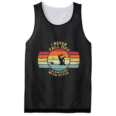 I Never Fall Off I Dismount With Style One Wheel Owner Float Mesh Reversible Basketball Jersey Tank