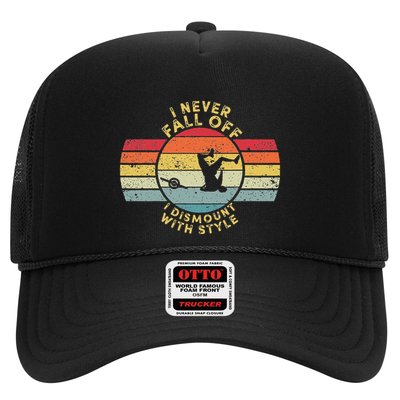 I Never Fall Off I Dismount With Style One Wheel Owner Float Trucker Hat
