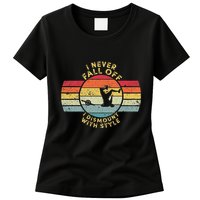 I Never Fall Off I Dismount With Style One Wheel Owner Float Womens T-Shirt