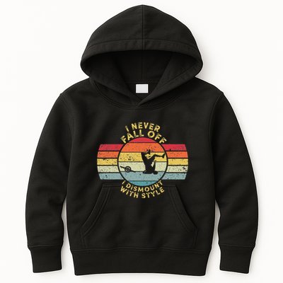 I Never Fall Off I Dismount With Style One Wheel Owner Float Kids Hoodie