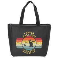 I Never Fall Off I Dismount With Style One Wheel Owner Float Zip Tote Bag