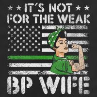 It's Not For The Weak Border Patrol Wife Golf Towel