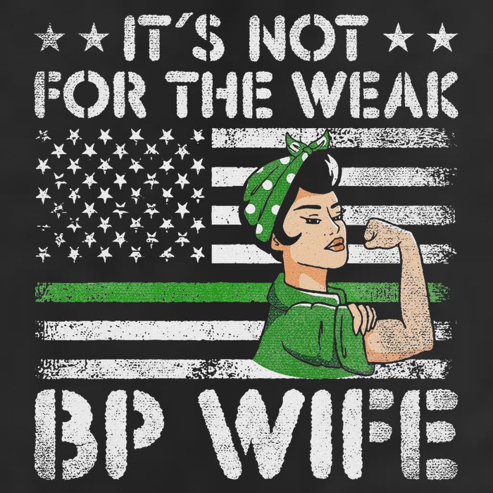 It's Not For The Weak Border Patrol Wife Golf Towel