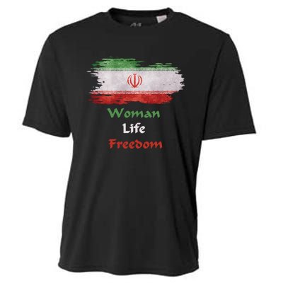 Iran National Flag, Woman, Life, Freedom Cooling Performance Crew T-Shirt