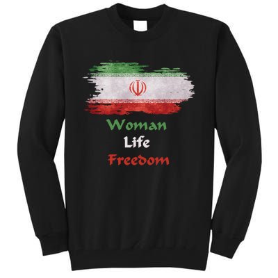 Iran National Flag, Woman, Life, Freedom Tall Sweatshirt