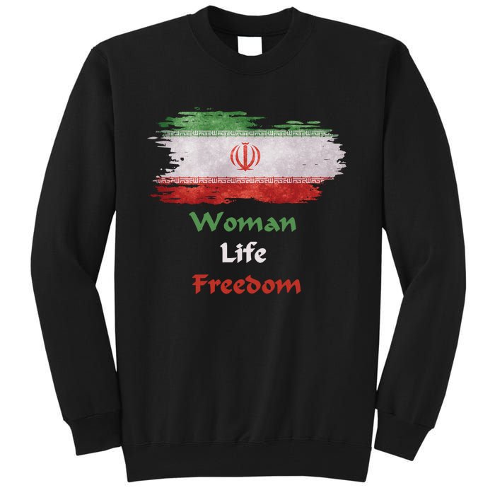 Iran National Flag, Woman, Life, Freedom Tall Sweatshirt