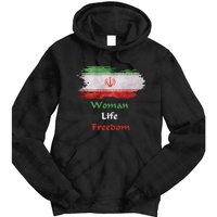 Iran National Flag, Woman, Life, Freedom Tie Dye Hoodie